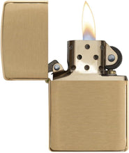 Load image into Gallery viewer, Zippo Lighter- Personalized Message on BrassZippo Lighter Armor Brushed #168
