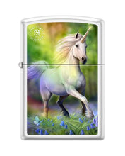 Load image into Gallery viewer, Zippo Lighter- Personalized for Anne Stokes Unicorn Butterfly White #Z5330
