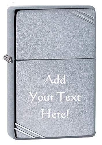 Zippo Lighter- Personalized Message Engrave Vintage Street Chrome #267