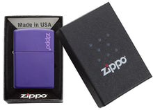Load image into Gallery viewer, Zippo Lighter - Personalized Custom Message Engrave on Classic with Zippo Logo Windproof Lighter
