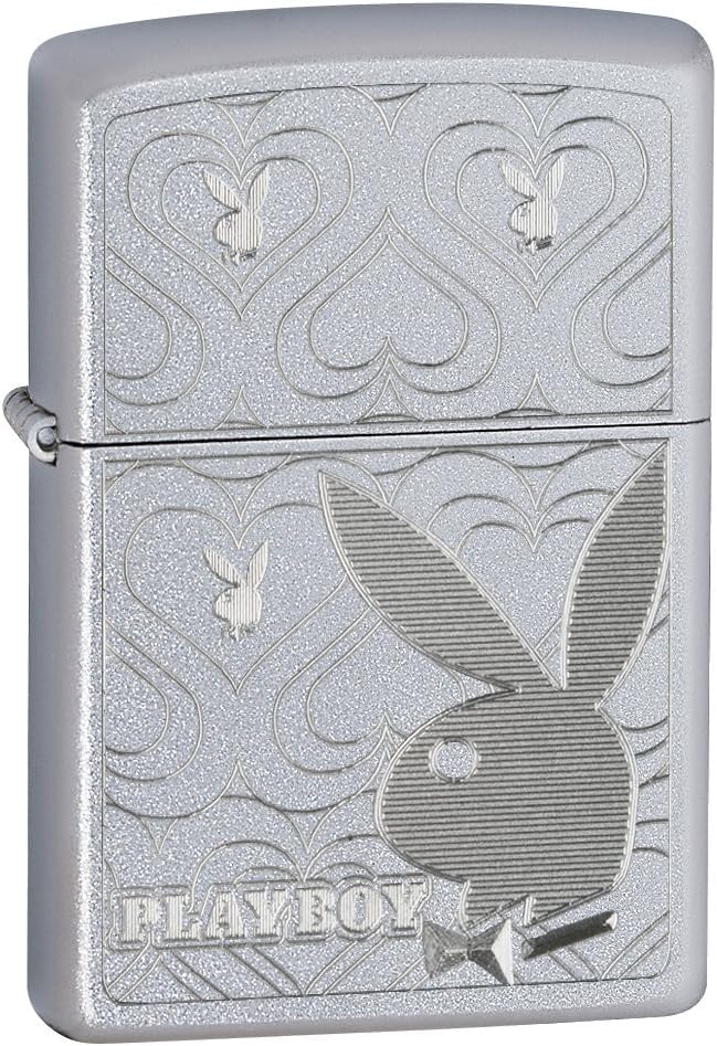 Zippo Lighter-Personalized Engrave for Playboy Bunny Playboy Bunny Hearts 28077