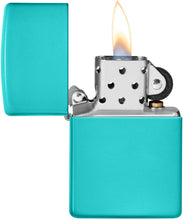 Load image into Gallery viewer, Zippo Flat Turquoise Pocket Lighter
