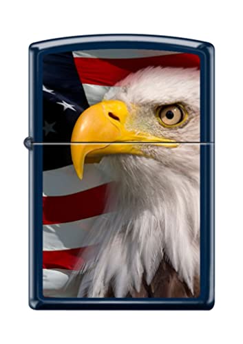 Zippo Lighter- Personalized Engrave Americana Eagle Prey USA Flag Navy #Z5140