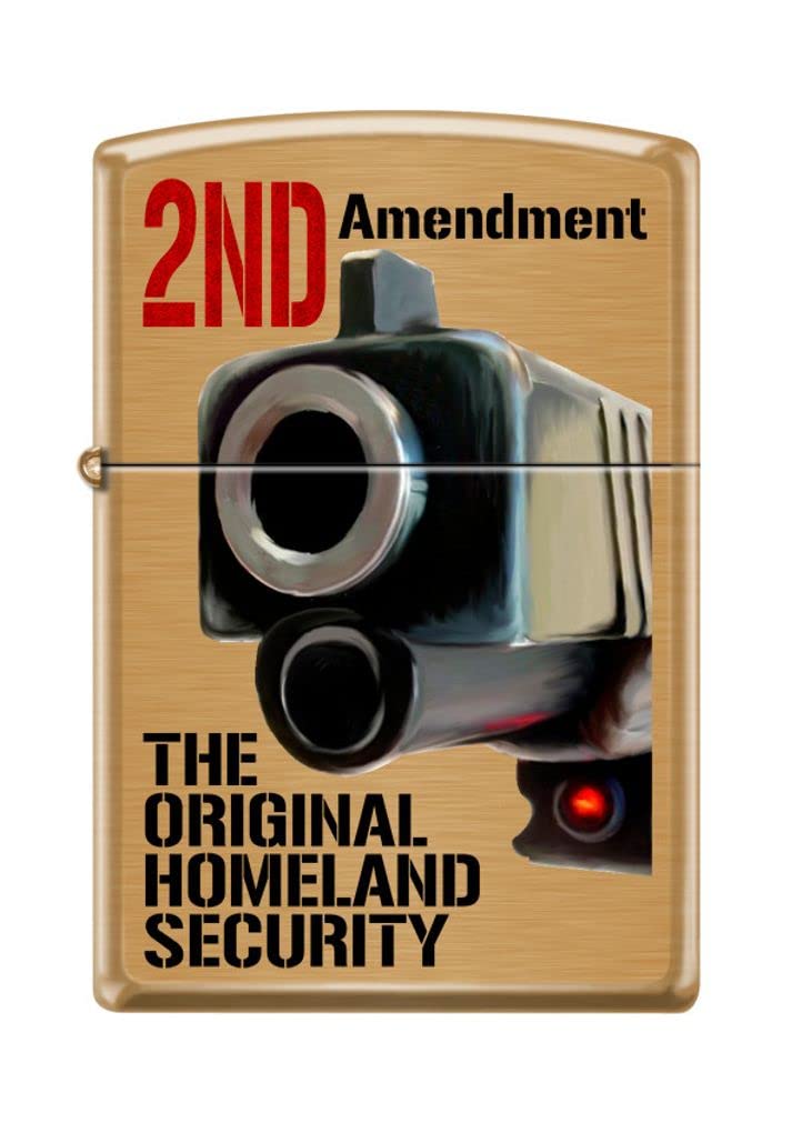 Zippo Lighter- Personalized Engrave for Second 2nd Amendment Pistol #Z5117